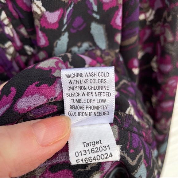 Converse One-Star Floral Blouse, Size S - Picture 6 of 6